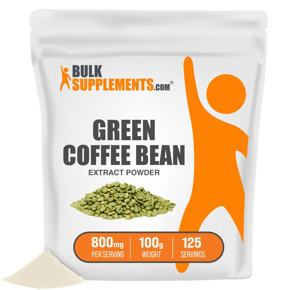 Bulksupplements.Com Green Coffee Bean Extract Powder, 800Mg - Energy Boosting - Fat Burning Supplement (100G - 125 Servings)