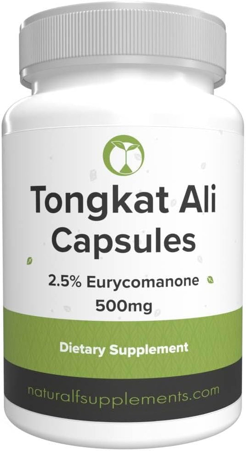 Tongkat Ali for Men | 30 High Strength 500Mg Capsules | Root Extract 2.5% Eurycomanone | 3Rd Party Tested | Longjack Eurycoma Longifolia | Natural Health Supplement for Men