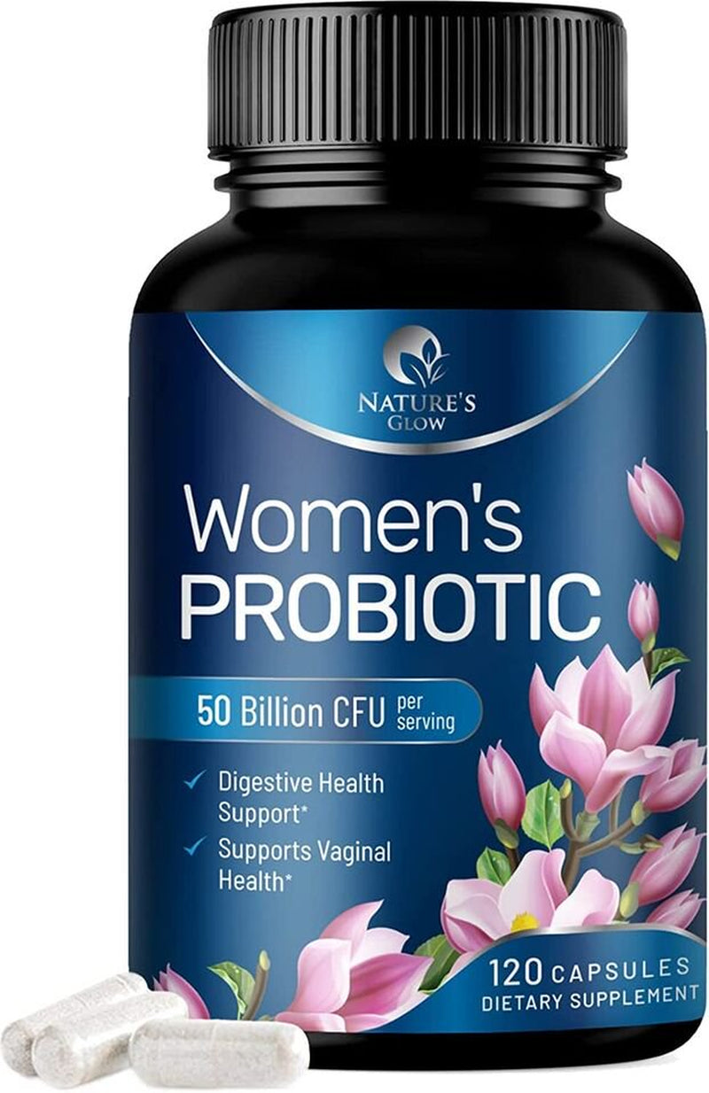 Probiotics for Women for Digestive Health, Immune Support, & Vaginal Health 120 Capsules