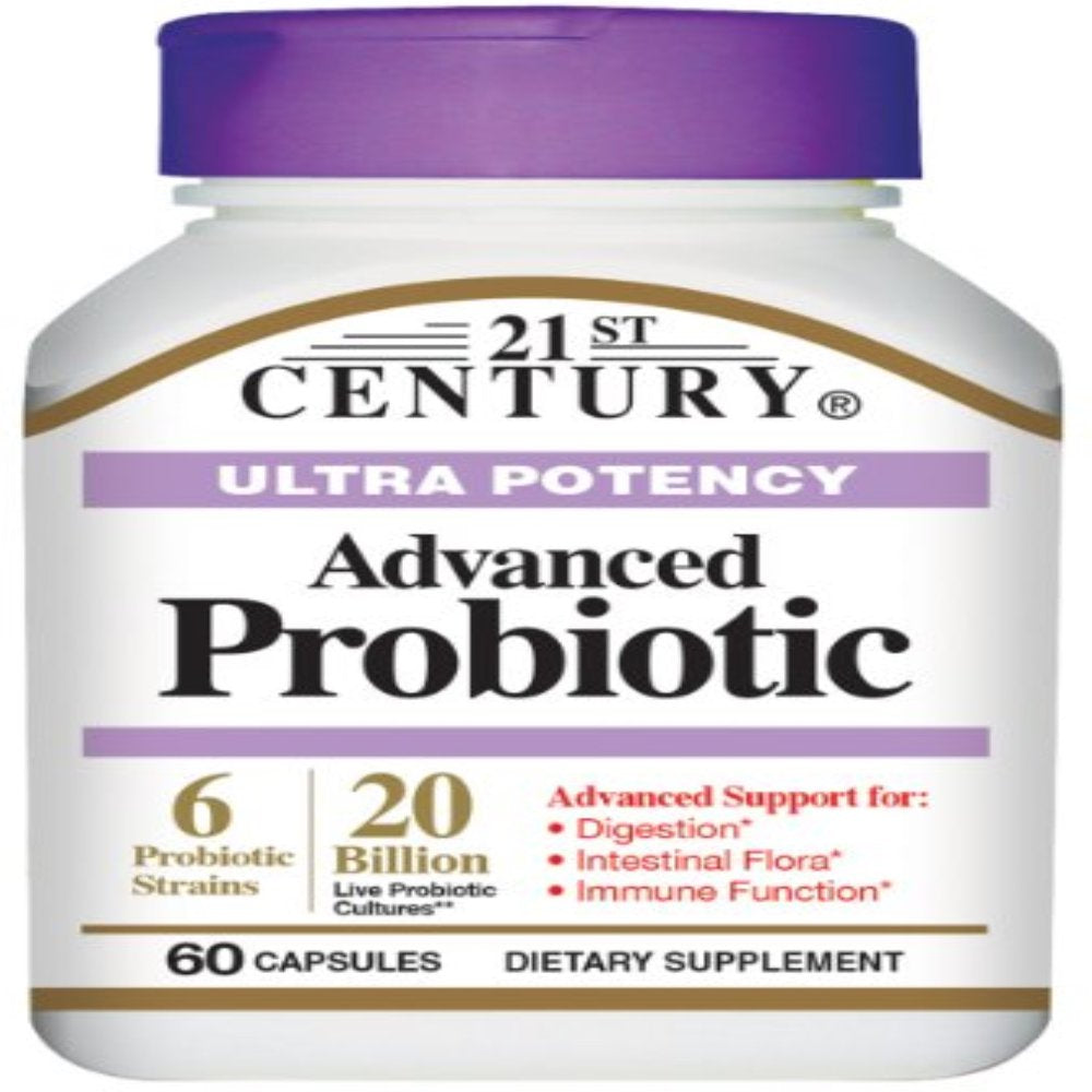 21St Century Ultra Potency Advanced Probiotic Capsules 60 Ea (Pack of 2)