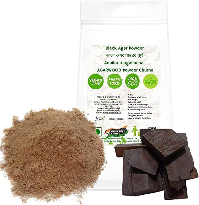 MIYUU Black Agar Powder/काला अगर पाउडर चूर्ण/ Aquilaria Agallocha/Agarwood Powder Churna (1 Kg)