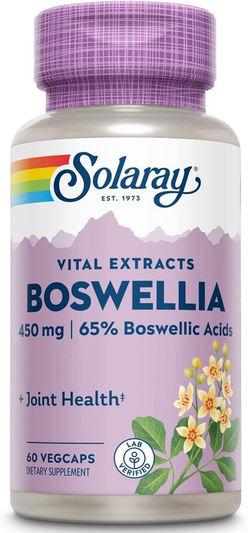 Solaray Boswellia Extract -- 450 Mg - 60 Vegcaps