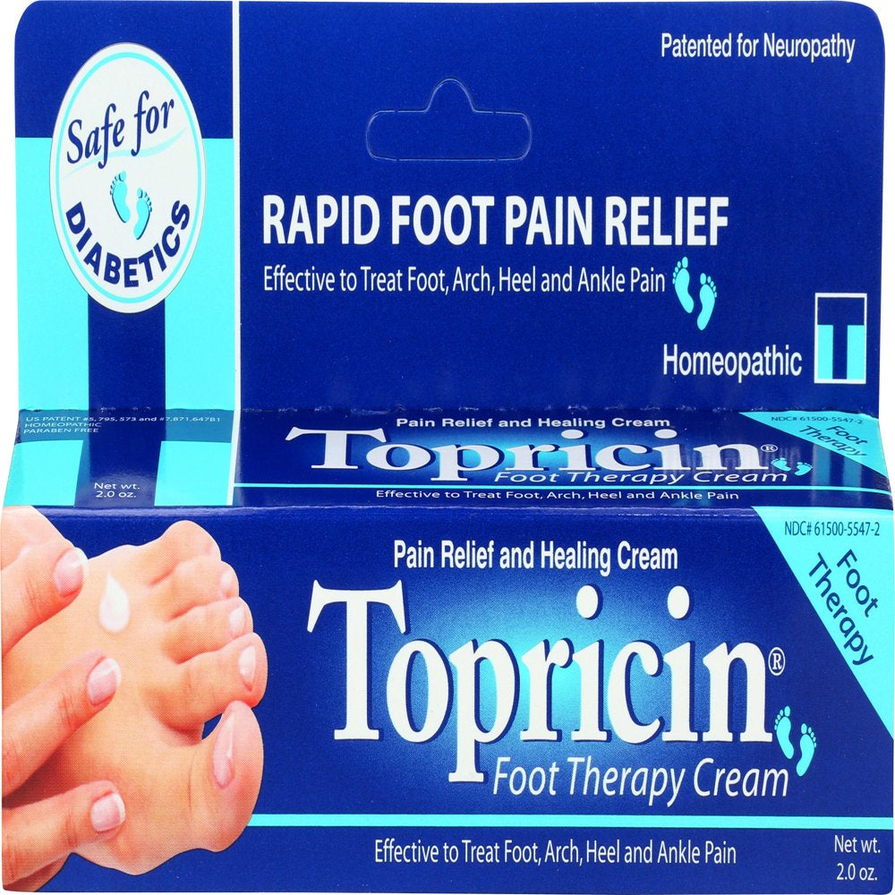 Topricin Foot Pain Relief Cream 2Oz