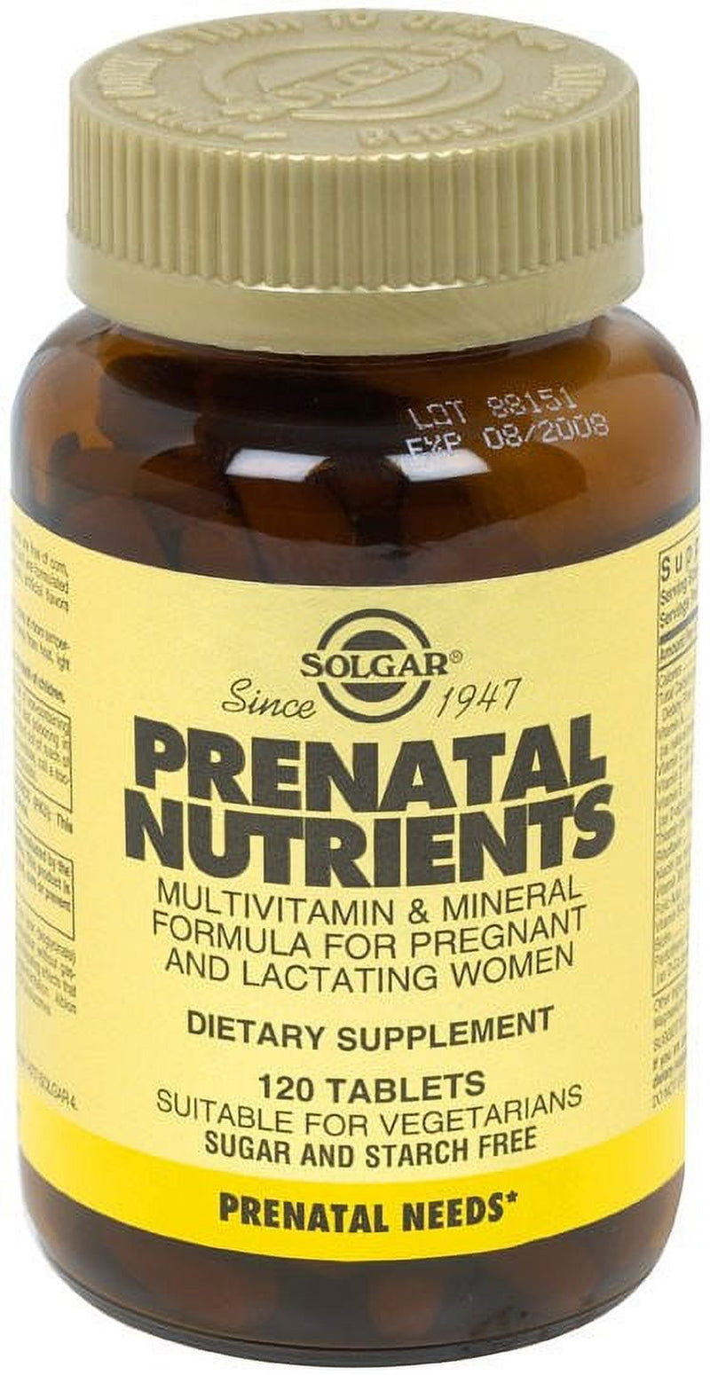 Solgar Prenatal Nutrients Tablets, 120 Ct