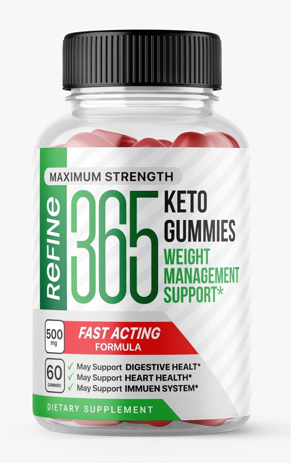 Refine 365 Keto Gummies, 60 Count