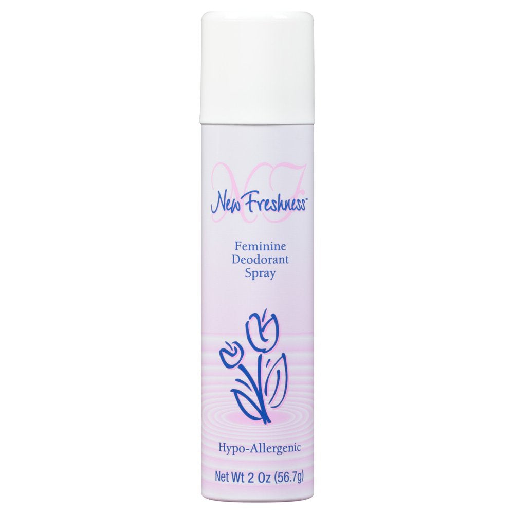 New Freshness Hypoallergenic Feminine Deodorant Spray, 2 Oz