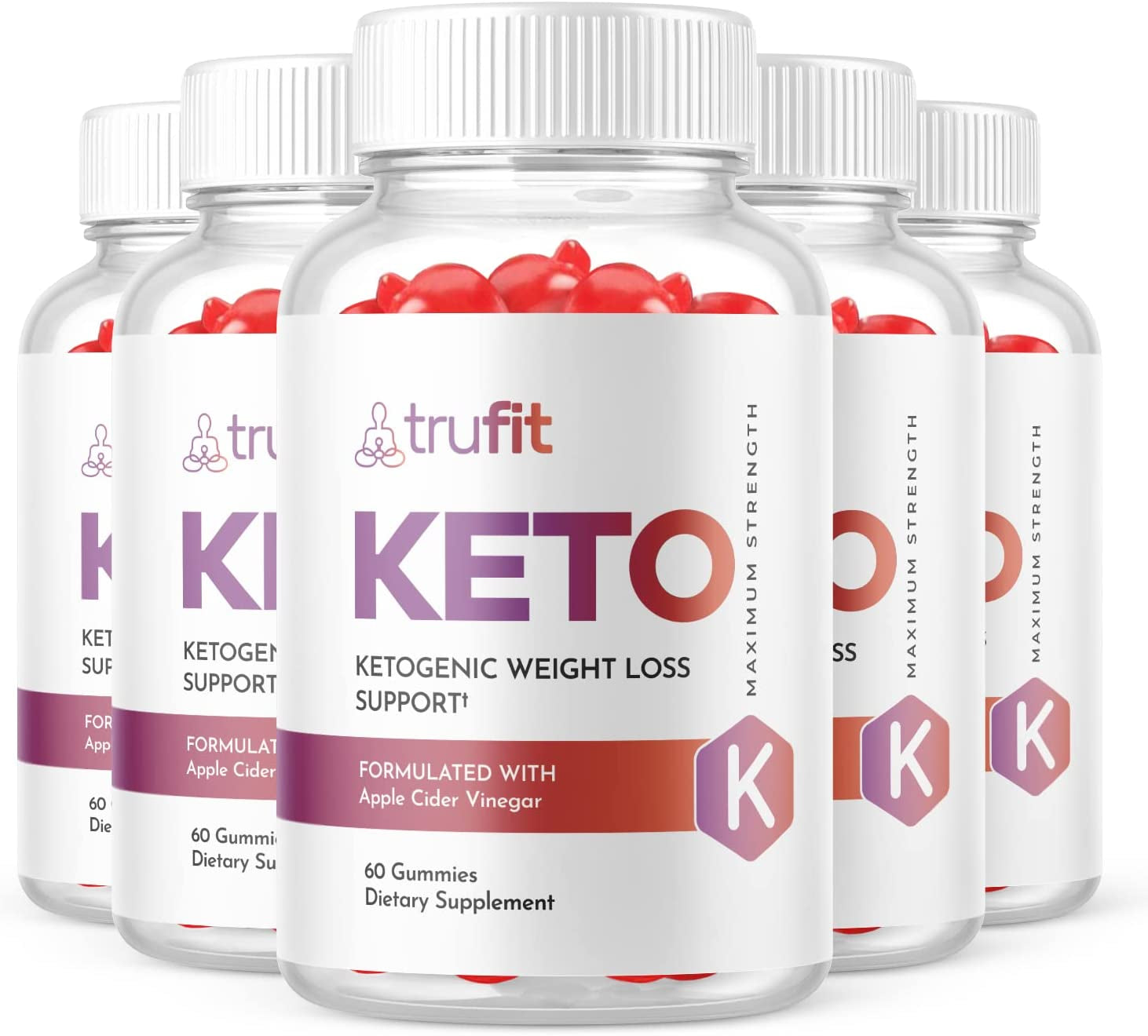 Trufit Keto ACV Gummies, Trufit Keto Gummies (5 Pack)