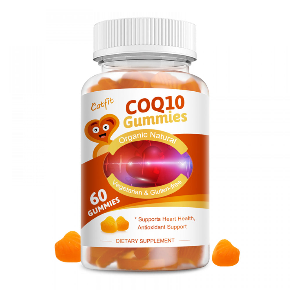 Catfit Coq10 500Mg Gummies Ultra High Absorption Coenzyme Q10 Supplements for Vascular and Heart Health - 60 Count