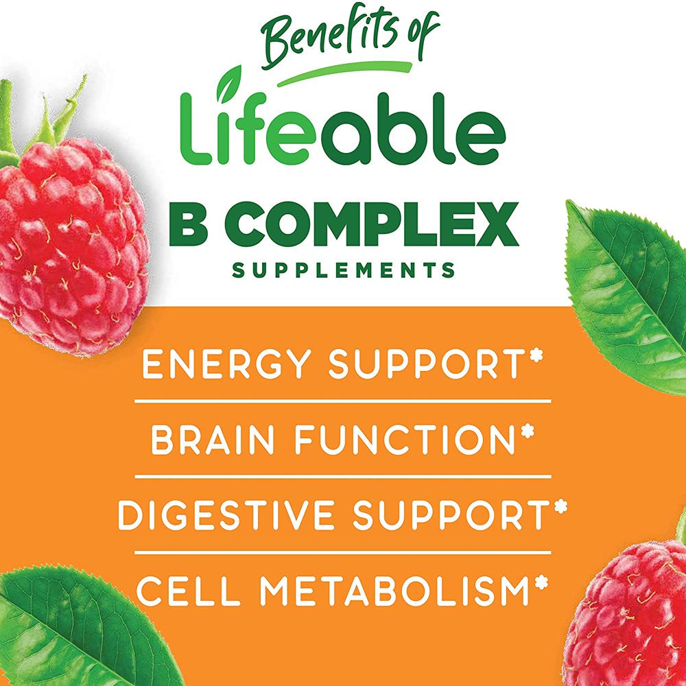 Lifeable Vitamin B Complex with Vitamin C - 90 Gummies