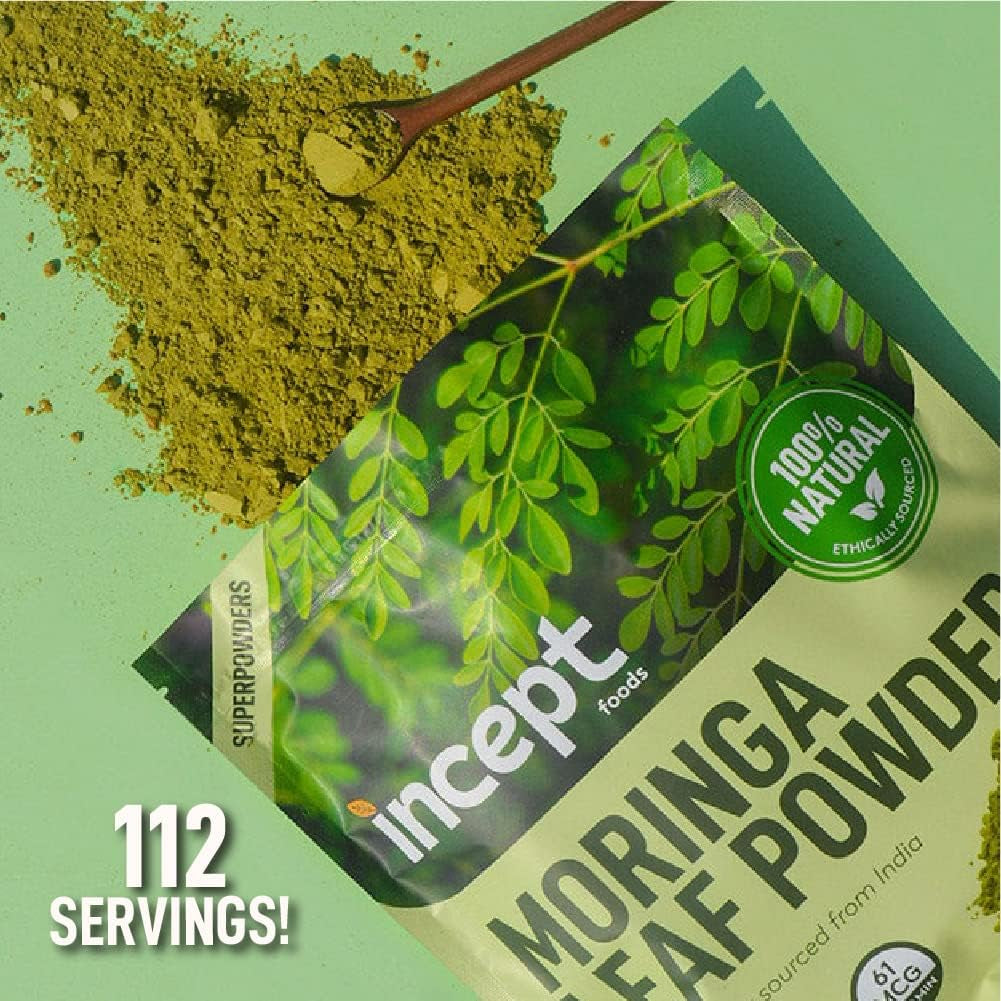 INCEPT Better Alt Moringa Oleifera Powder & Beet Root Powder (1 Lbs Each), Superfood Powders, Vegan, Gluten-Free and Non- GMO | Nutrient Rich | 2 Months Supply