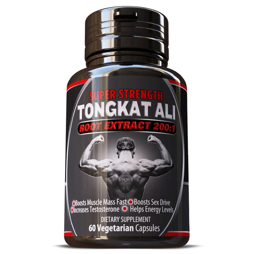 Tongkat Ali Pure Root Extract Pills Boost Energy Muscle Mass Supplement