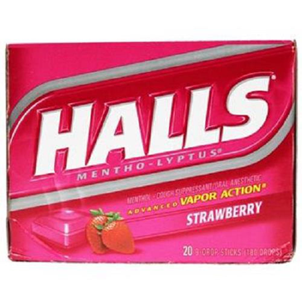 Halls, Strawberry, Count 20 (9Drops)