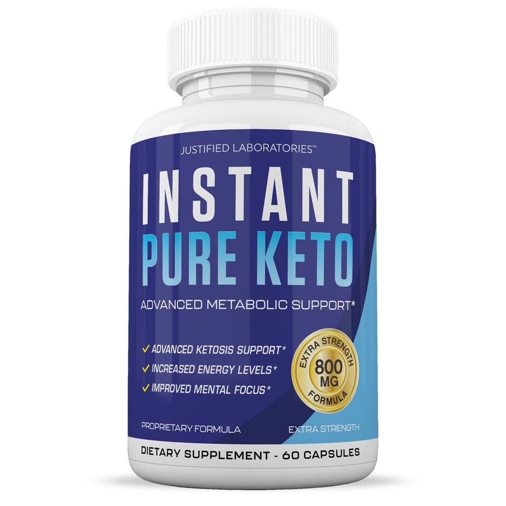 (2 Pack) Instant Pure Keto Pills Advanced BHB Boost Ketogenic Supplement 60 Capsules