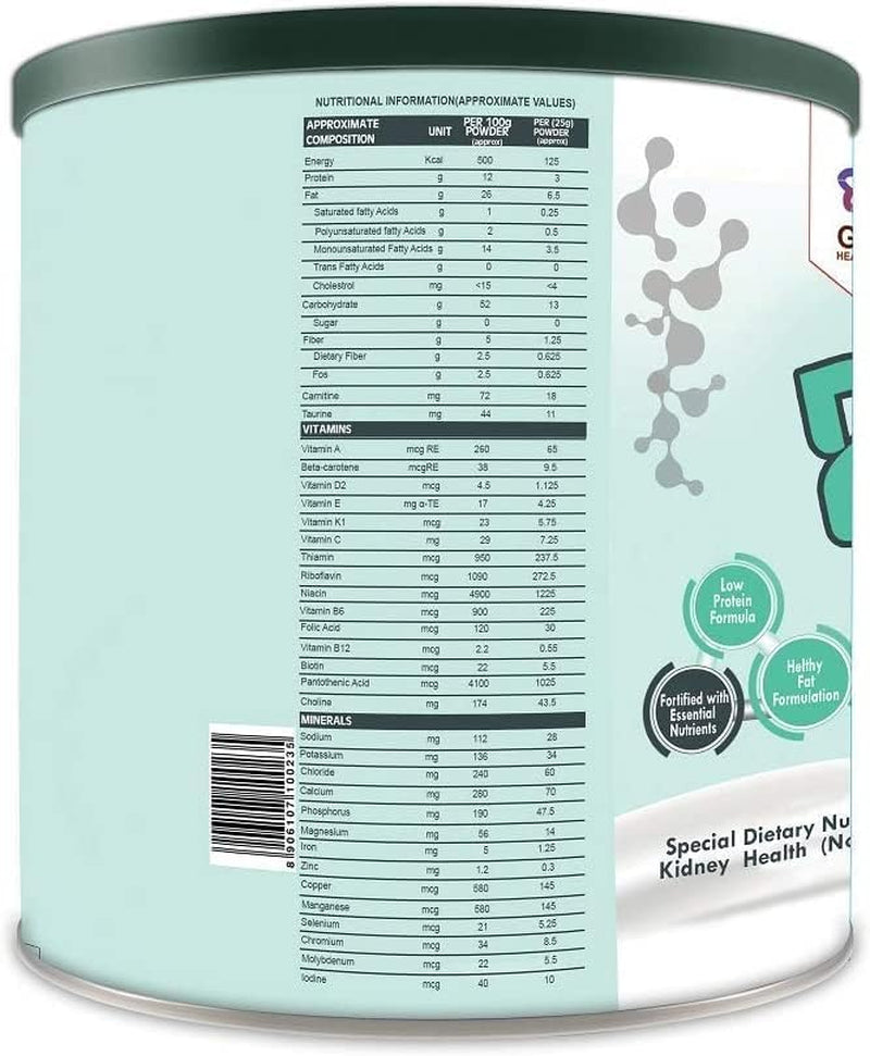 SJH Pro360 Nephro LP - Non-Dialysis Care Nutritional Protein Drink (Vanilla Flavour) No Added Sugar, Special Dietary Supplement for Kidney/Renal Health, 400 Gm