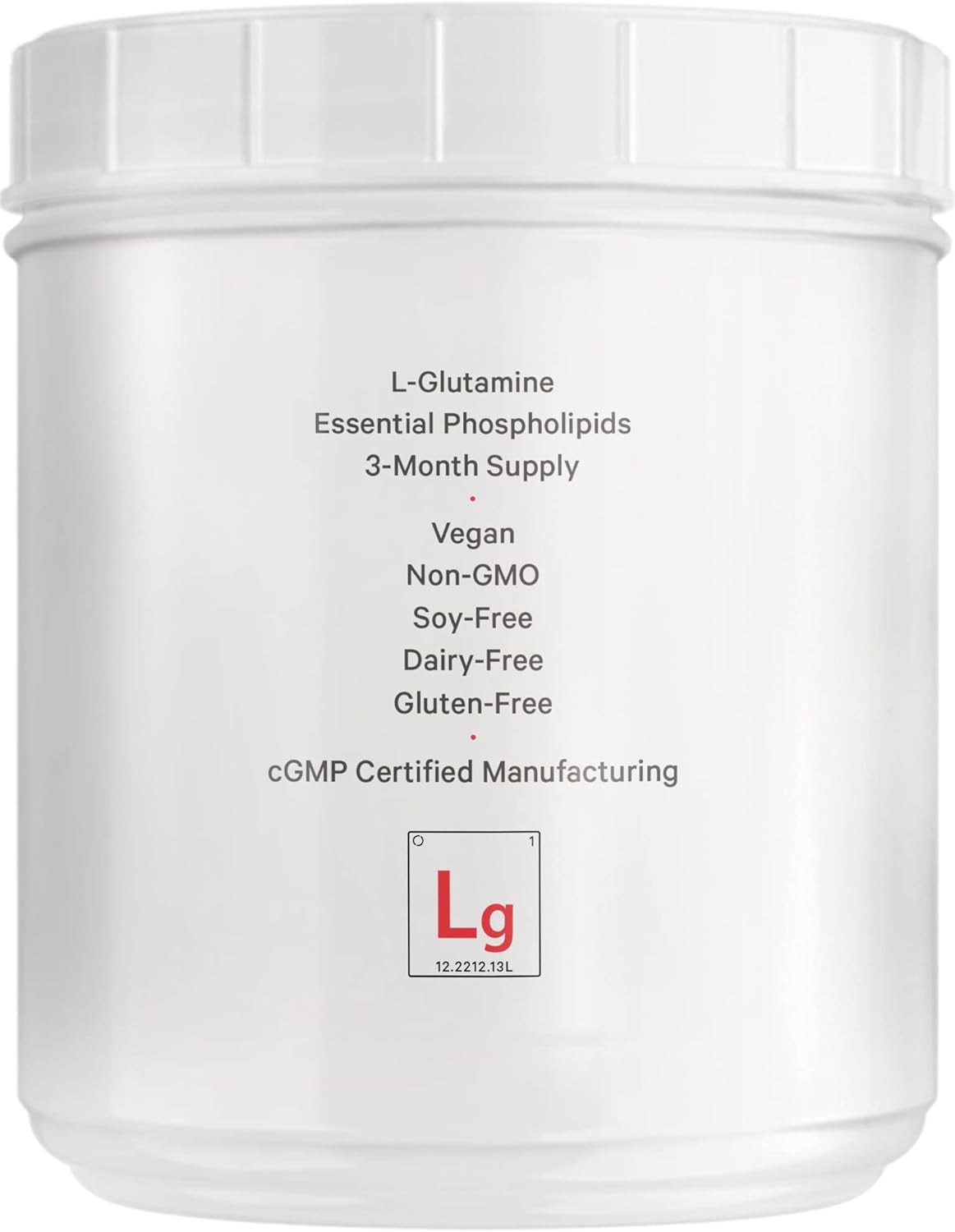 Codeage L-Glutamine Powder 5000Mg Glutamine Supplement, Free-Form Amino Acid, Liposomal Delivery for Absorption, 3-Month Supply, Vegan & Non-Gmo, Gut Health, Performance, and Muscles Support, 16.67 Oz