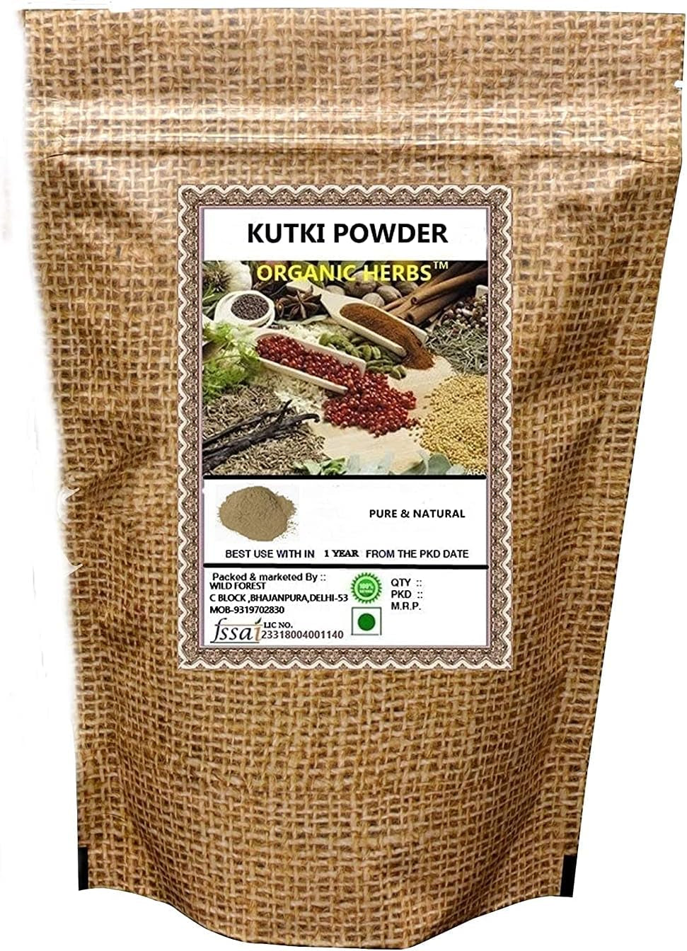 Kutki Powder (Picrorhiza Kurroa) 50 GM