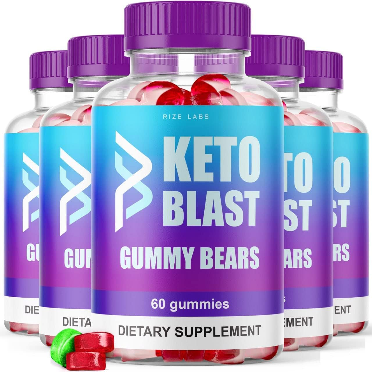 (5 Pack) Keto Blast ACV Gummy Bears Keto Blast ACV Gummies Advanced Formula (300 Gummies)