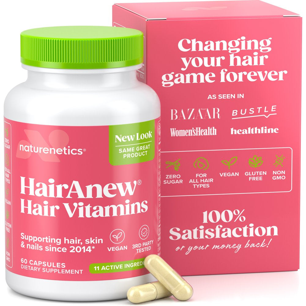 Hairanew (Unique Hair Growth Vitamins with Biotin) - Tested - for Hair, Skin & Nails - Women & Men - Addresses Vitamin Deficiencies That Could Be the Cause of Hair Loss/Lack of Regrowth