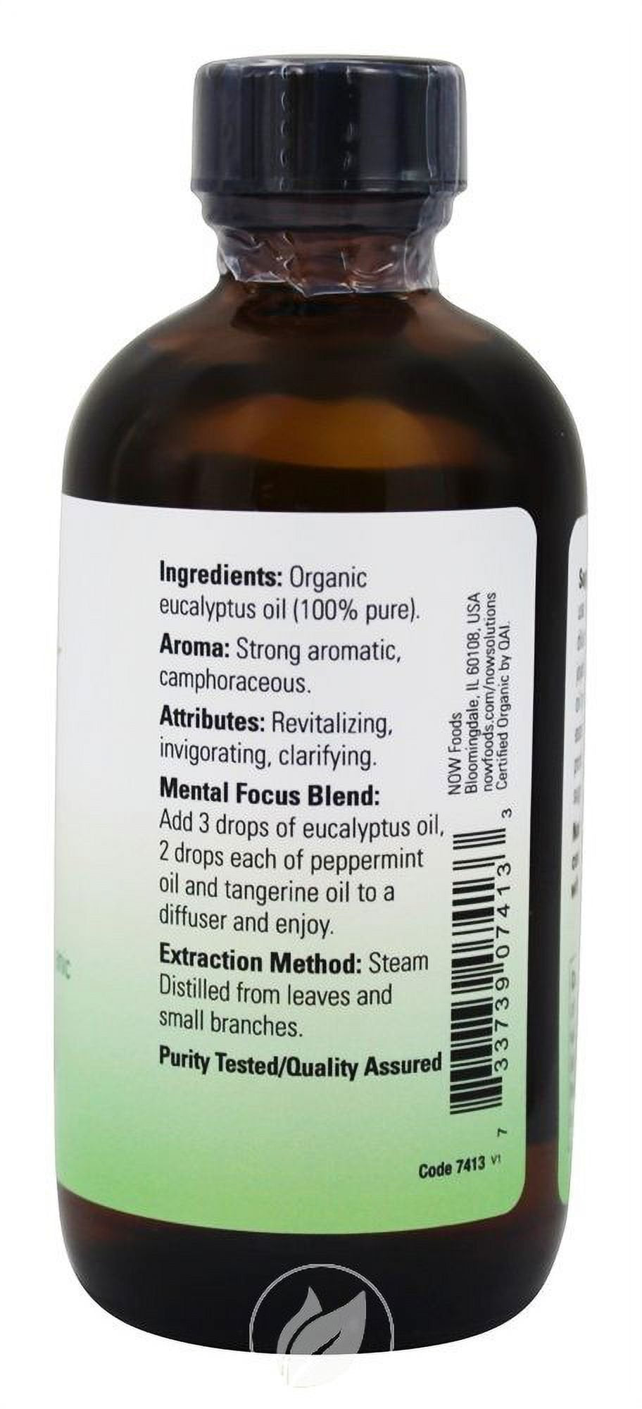 ORGANIC EUCALYPTUS OIL 4 OZ, Pack of 2