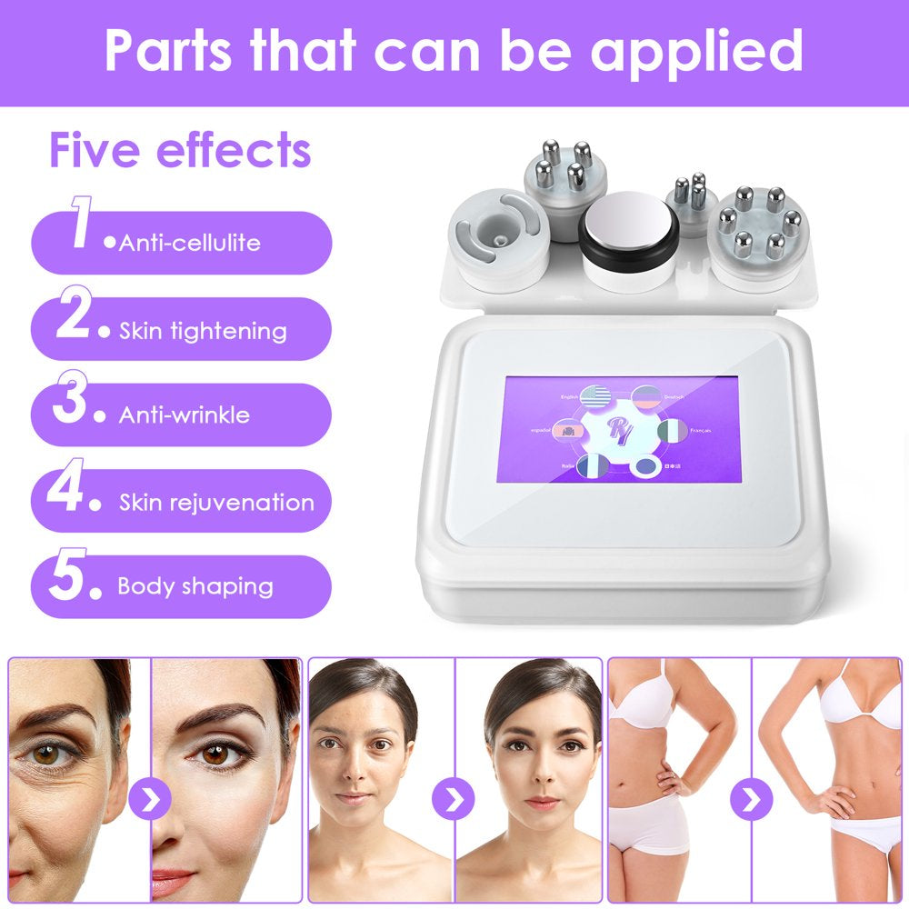 Typical Body Shapping Machine,5In1 Body Massage Shaping Machine, Cellulite Removal for Home Salon Spa Belly Slim Fit Body/Facial Beauty Builting,Weight Burning Machine