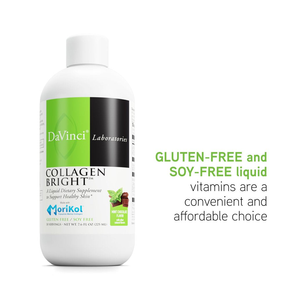 Davinci Laboratories - Collagen Bright - Gluten-Free, Soy-Free, Liquid Dietary Supplement - 30 Servings - 7.6 Fl Oz