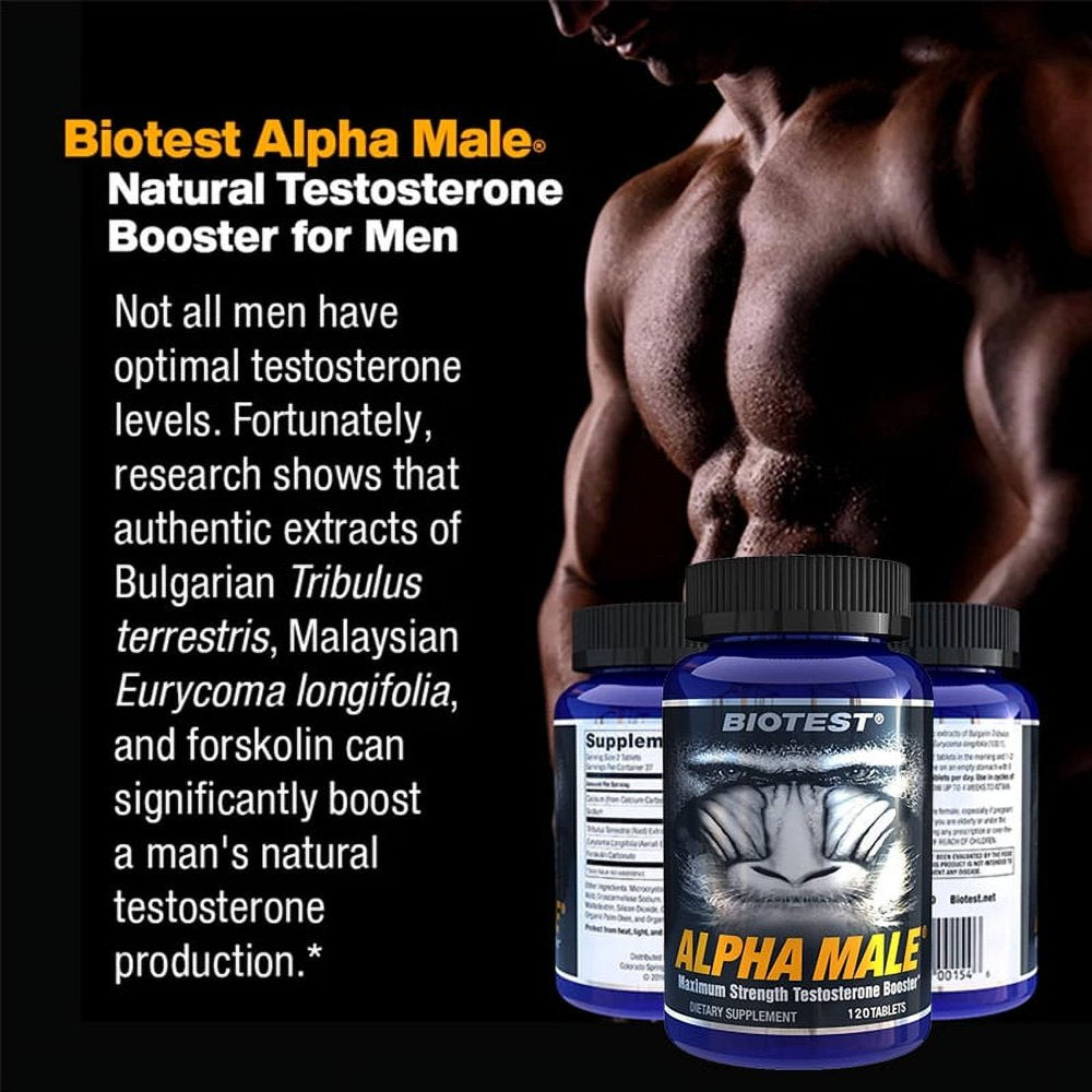 Maximum Strength Testosterone Booster Strengthens Stamina Tribulus Terrestris-120Capsules