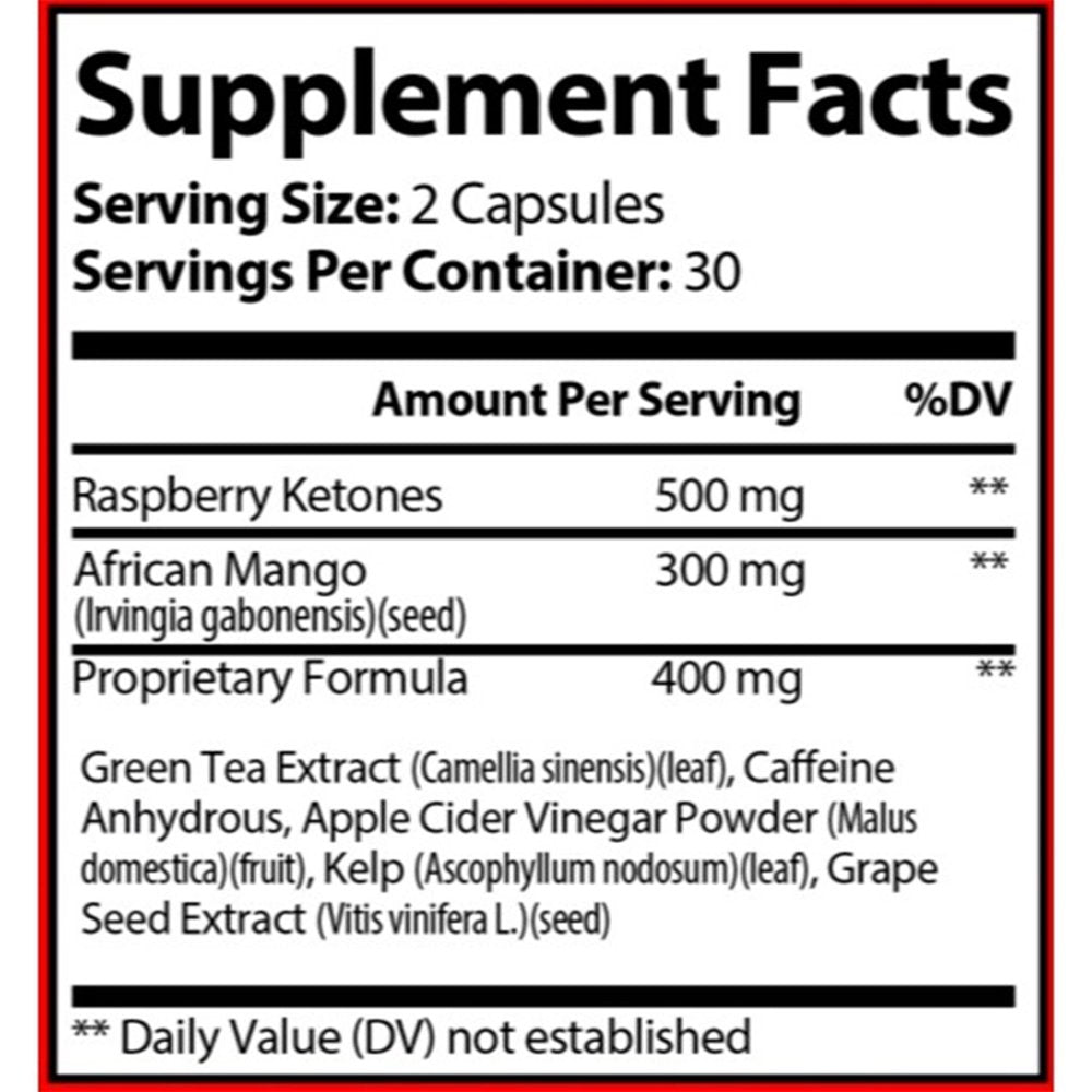 5-BURN Weight Loss Supplement with Unique Keto Formula, Burn Fat with Apple Cider Vinegar Capsules, Raspberry Ketones, Natural ACV Supplement for Appetite Control