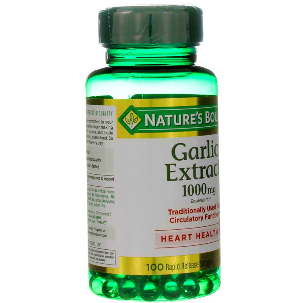 Nature'S Bounty Garlic 1000 Mg Softgels 100 Each