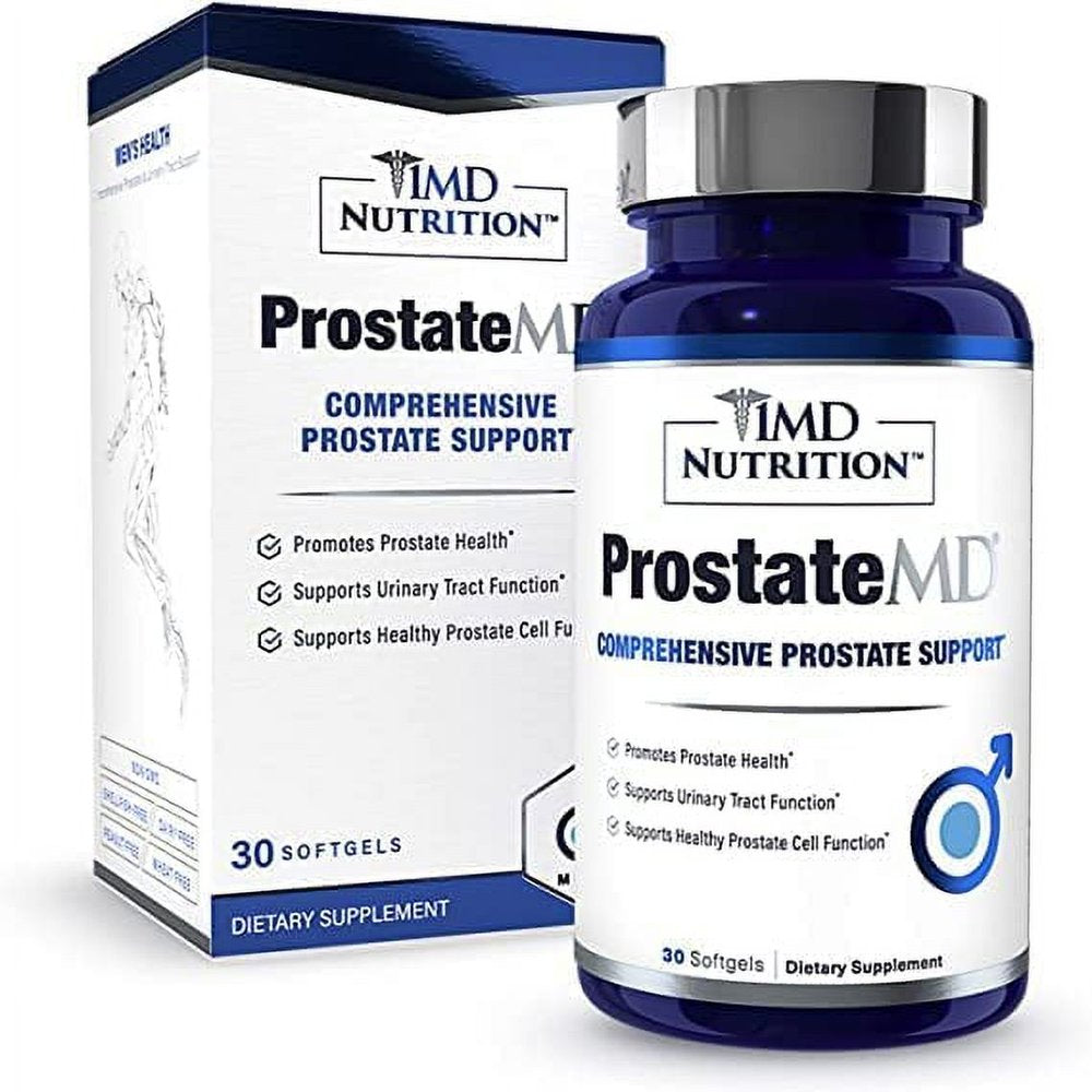 1MD Nutrition Prostatemd Saw Palmetto Prostate Support Supplement - Support for Urinary Tract and Frequent Bathroom Urges | 60 Day Supply (2-Pack)