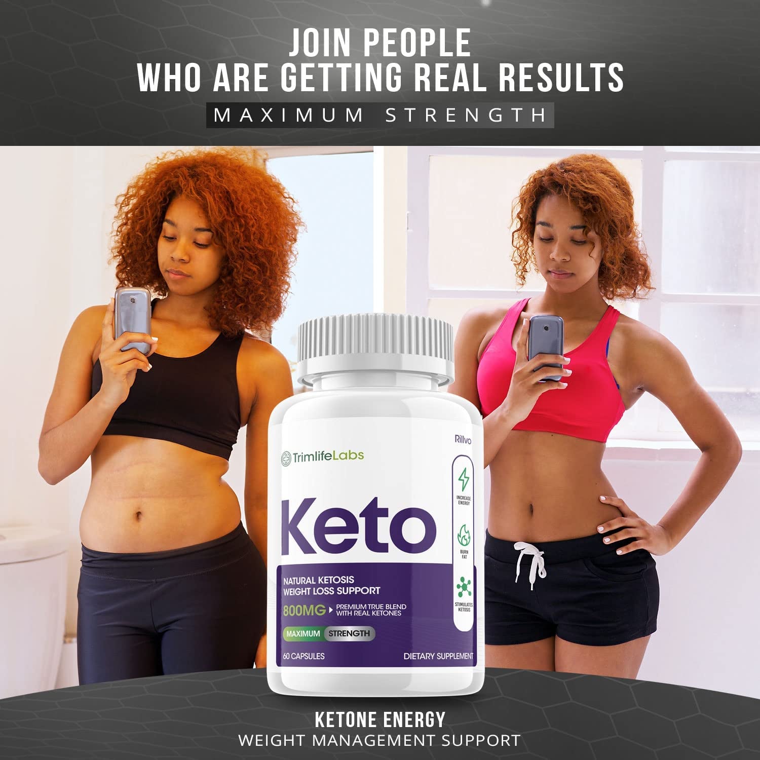 (3 Pack) Trim Life Keto Advanced Weight Loss Supplement Ketosis Pills (180 Capsules)