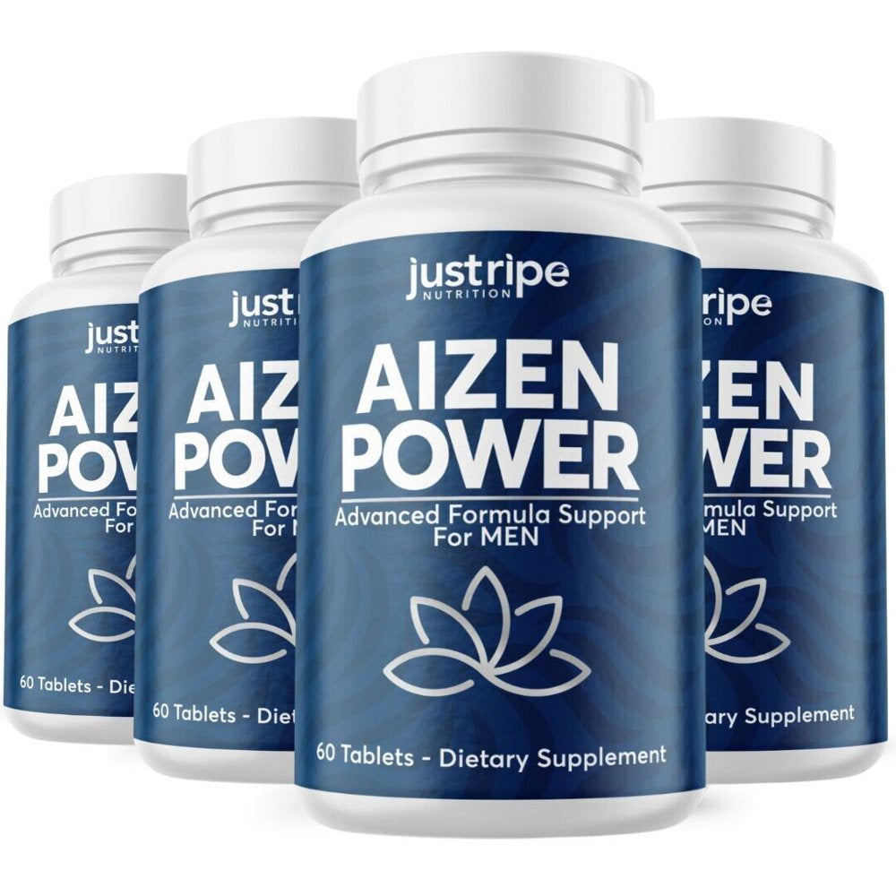 4 Pack Aizen Power Male Supplement for Drive & Energy 60Ct