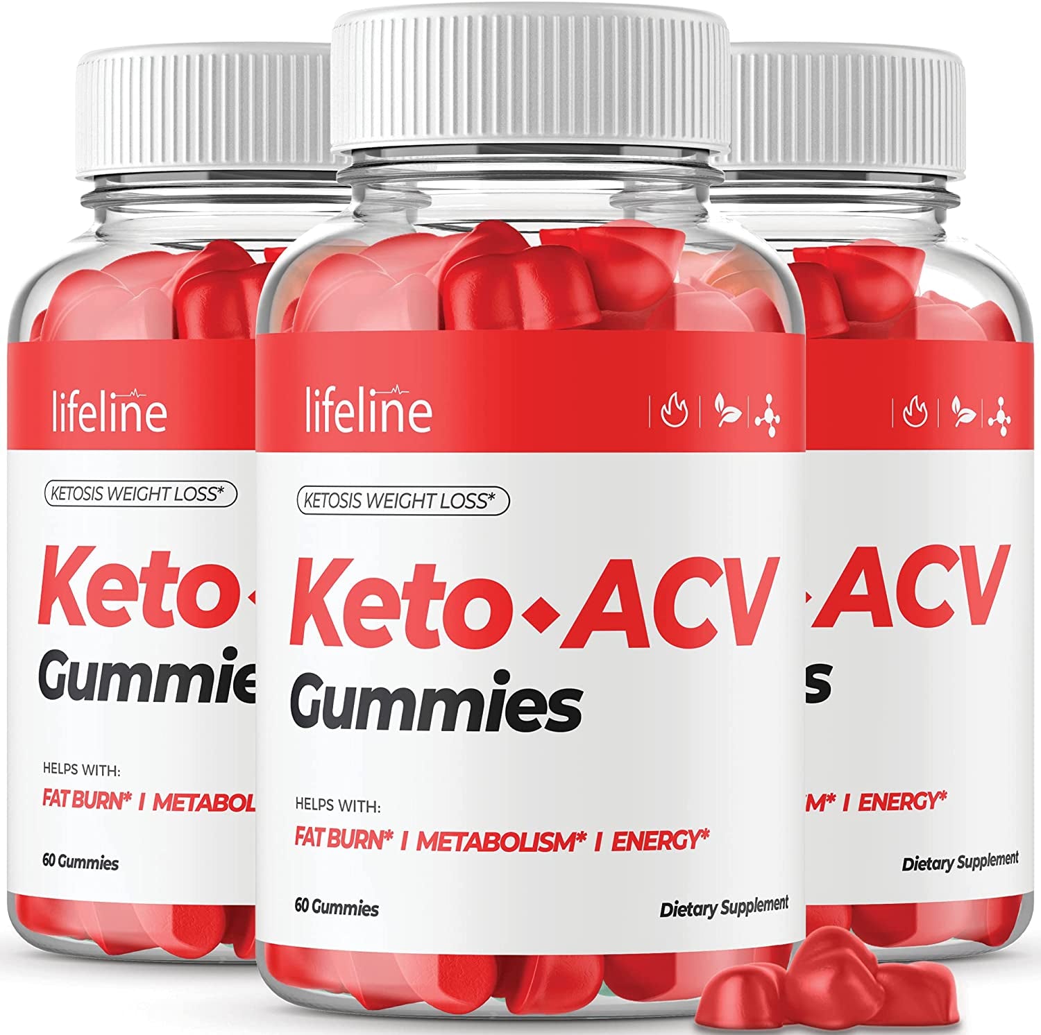 (3 Pack) Lifeline Keto ACV Gummies - Official Formula, Vegan Life Line Keto plus ACV Gummies Lifeline Keto ATV Gummies Reviews with Apple Cider Vinegar, Vitamin B12, Beet Root (180 Gummies)