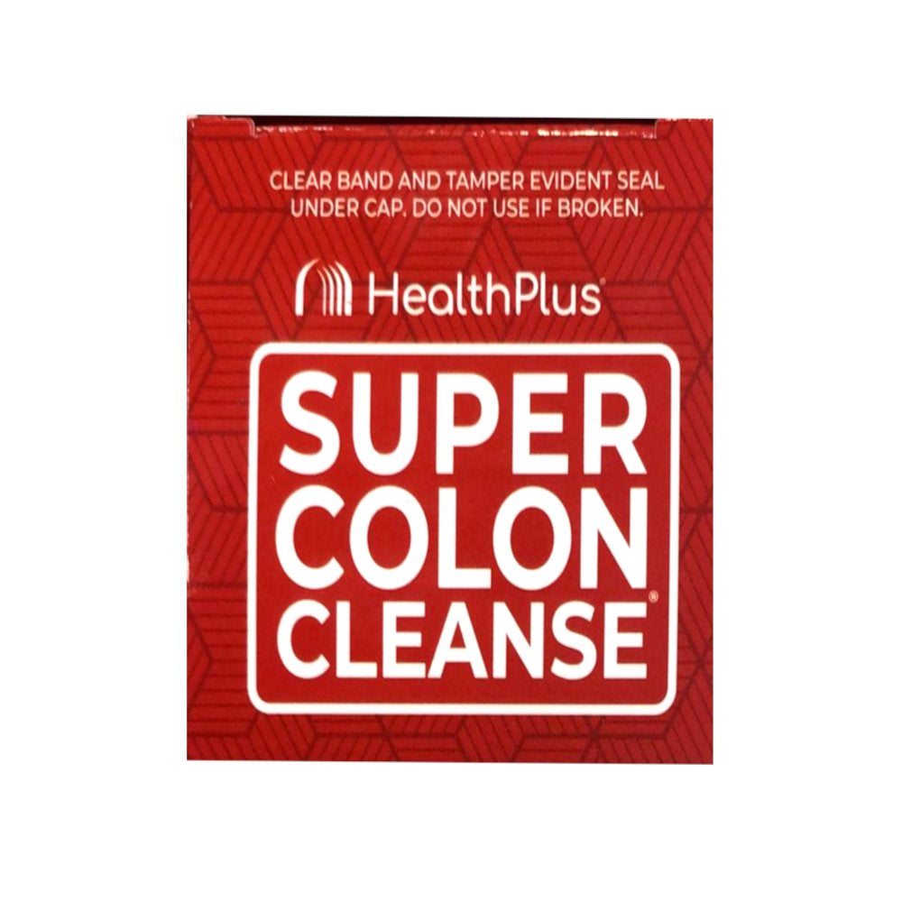 5 Pack Health plus Super Colon Cleanse Psyllium with Herbs, 60 Capsules Each