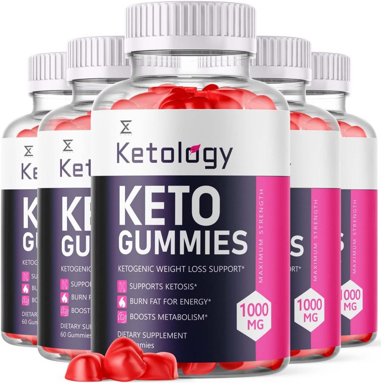 (5 Pack) Ketology Keto Gummies Extra Strength Ketology Keto ACV Gummies Apple Cider Vinegar Advanced Weight Loss Ketology Men Women Organic Support Gomitas Supplement Keto plus ACV Vegan (300 Gummies)