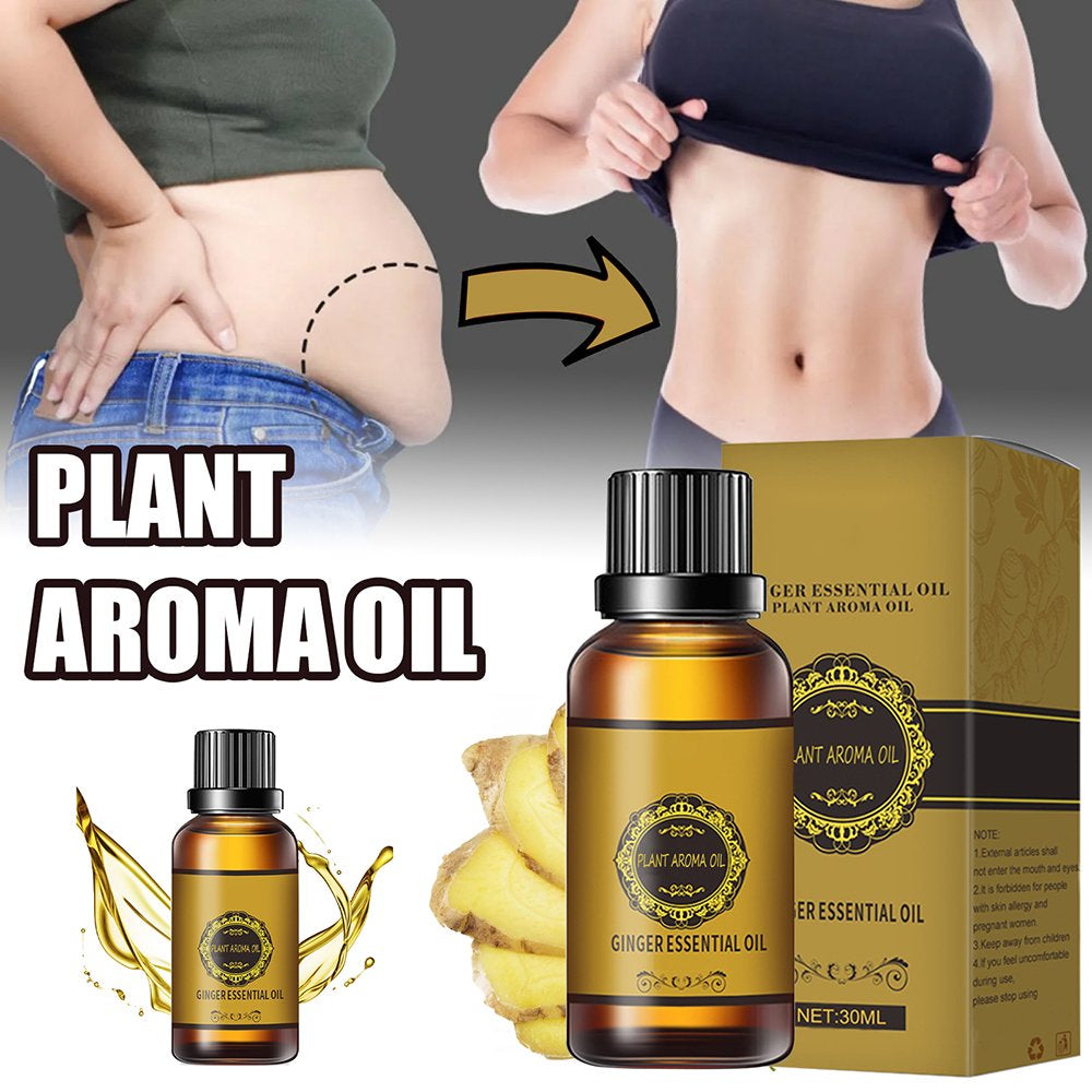 Jzenzero Belly Slimming Essential Oil Massage to Relax and Moisturize the Skin for Sculpting a Good Figure 10Ml