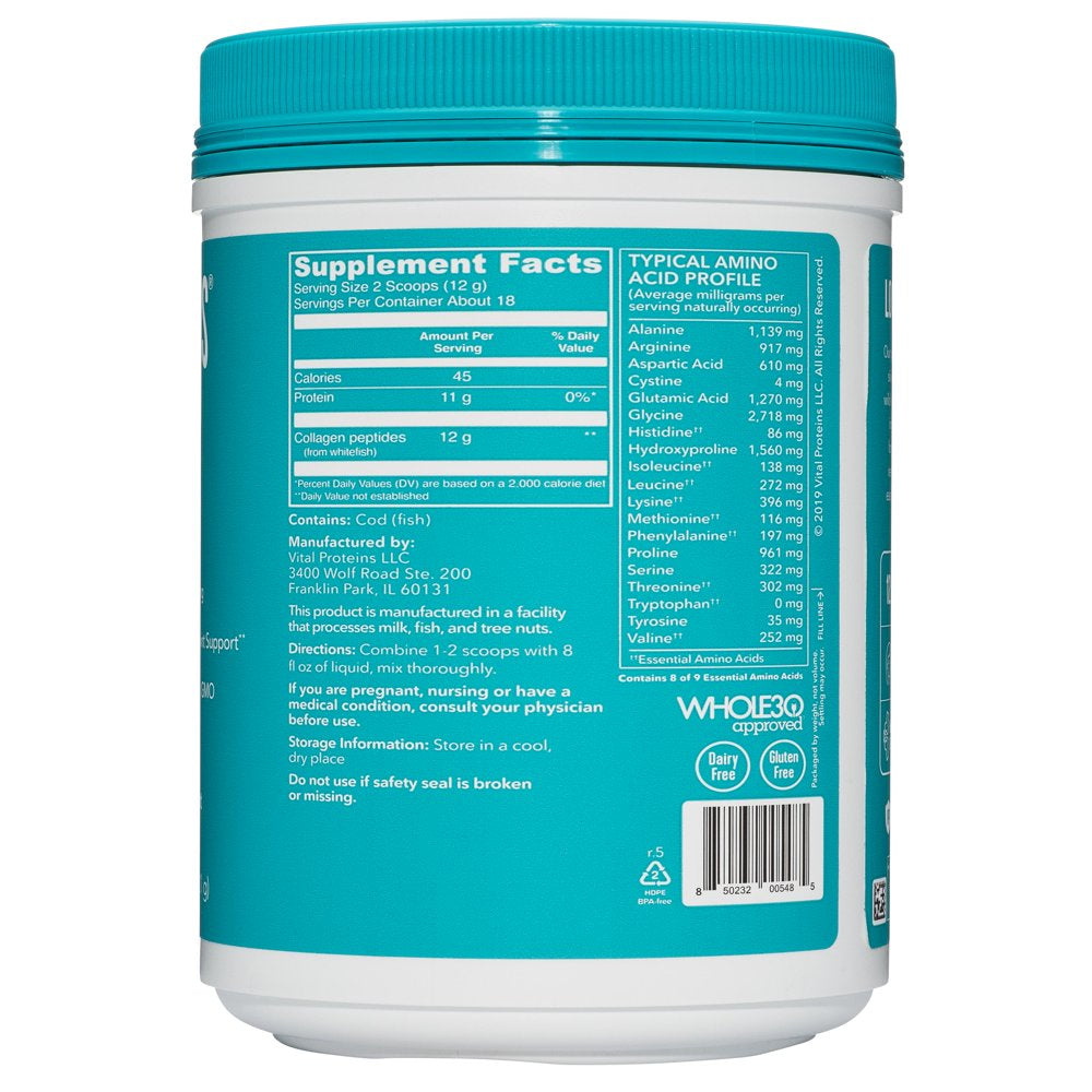 Vital Proteins, Marine Collagen Supplement Powder, 7.8 Oz