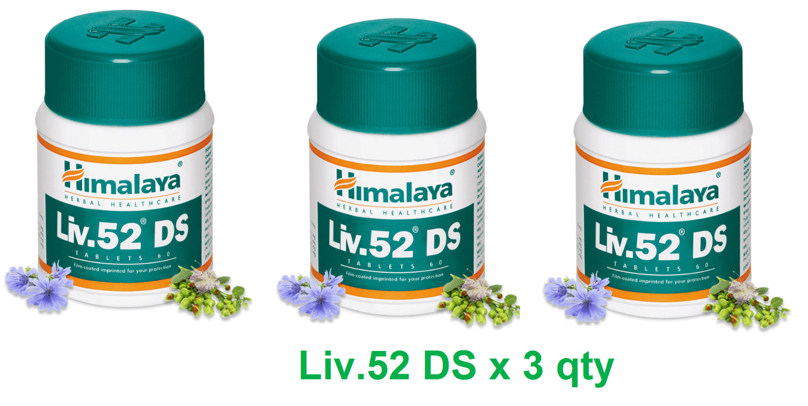 LIV 52 DS 3X Bottles Himalaya Liver Repair Dyspepsia Cold Stomach Problems USA