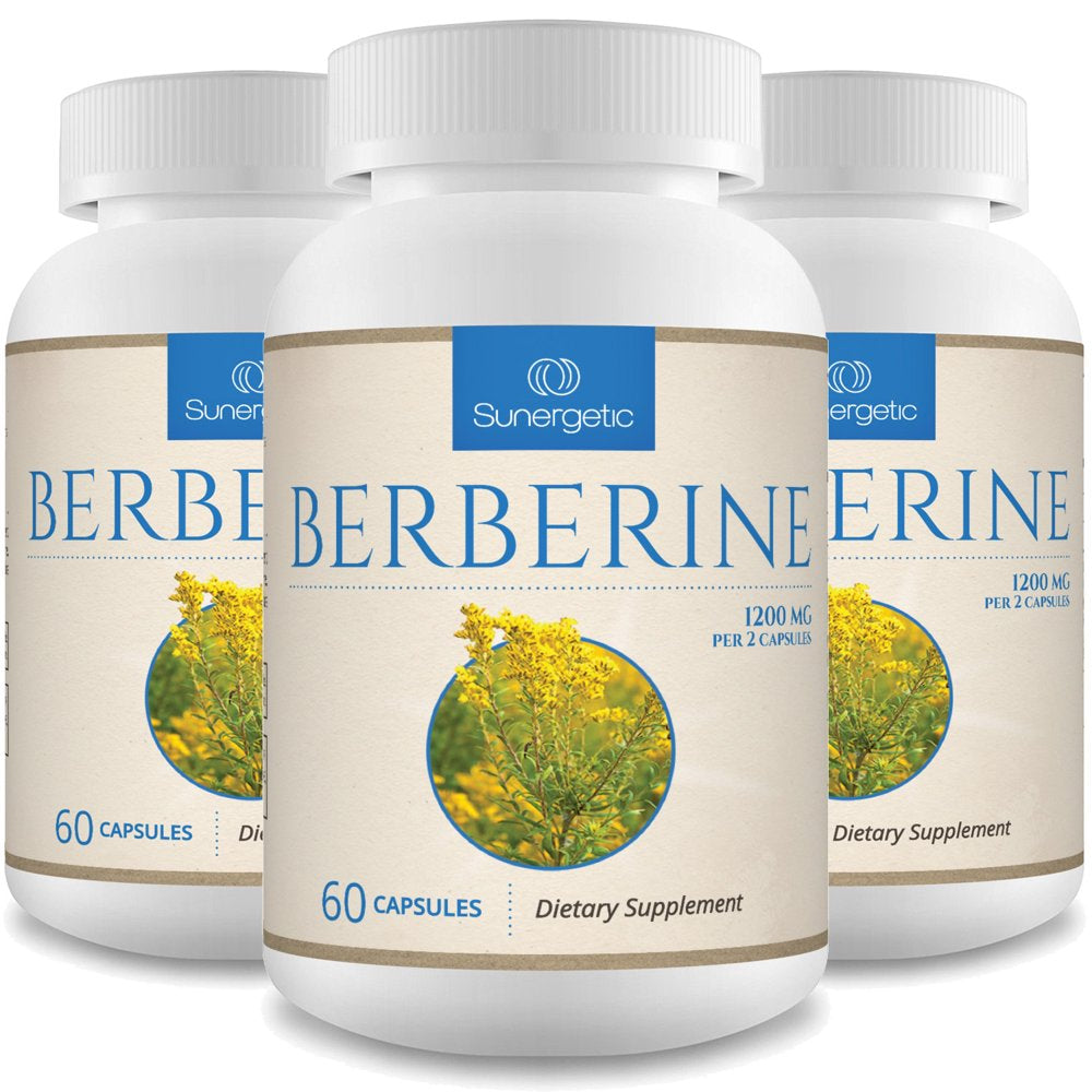 Premium Berberine Supplement -1,200 Mg of Berberine per Serving – Non-Gmo Berberine HCI Supplement- Powerful Berberine Health Formula - 60 Berberine Capsules