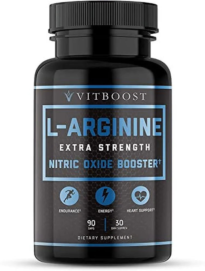 VITBOOST Extra Strength L Arginine Capsule 1500Mg - Nitric Oxide Supplements for Stamina, Muscle, Vascularity & Energy - Powerful NO Booster with L-Arginine, L-Citrulline & Essential Amino Acids