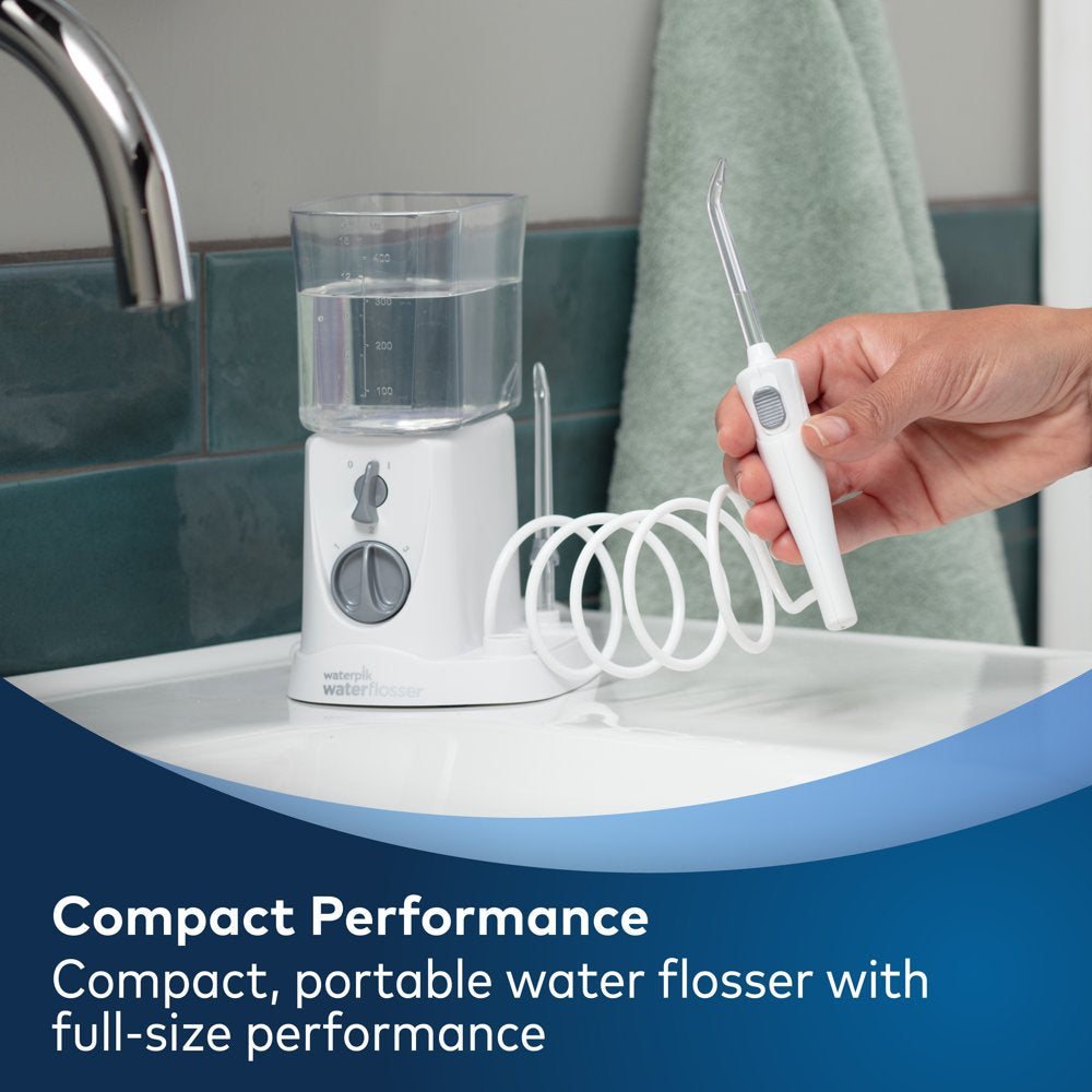 Waterpik Nano Compact Water Flosser, WP-310 White