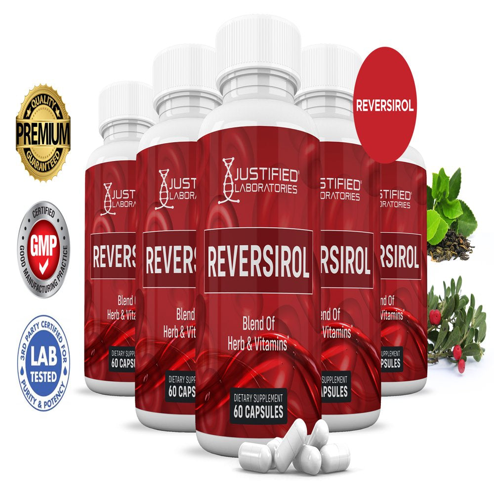 (5 Pack) Reversirol Premium Formula 688MG 300 Capsules