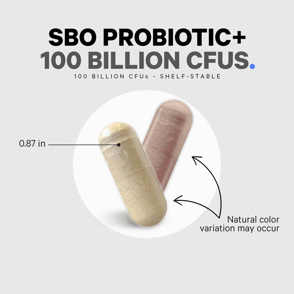 Codeage SBO Probiotics 100 Billion CFU, Soil-Based Organisms, Prebiotic, Organic Fermented Botanicals, 90 Ct