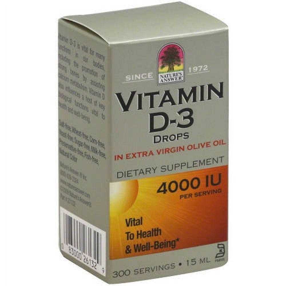 Natures Answer Liquid Vitamin D3 Drop 4000Iu, 0.5 FO