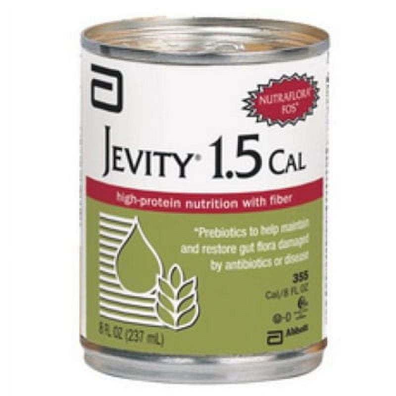 Jevity 1.5 Cal Formula, 8 Ounce Can, Unflavored, Nutritional Supplement, Abbott 57333 - Case of 24