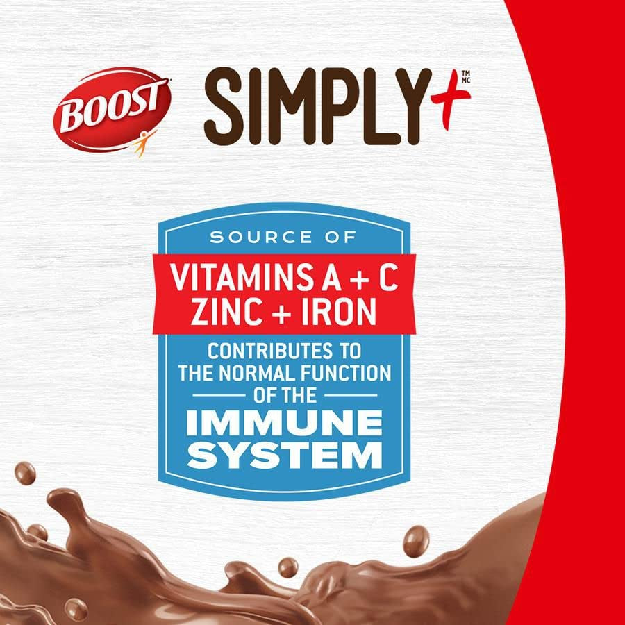 Protein Drink SIMPLY 12 Ingredients Chocolate Flavor, 4 X 325Ml/10.9Fl.Oz (Shipped from Canada)