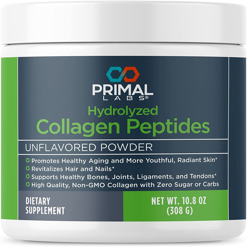 Primal Health Hydrolyzed Collagen Peptides- Healthy Hair, Nails, Skin, & Joints - Keto Friendly